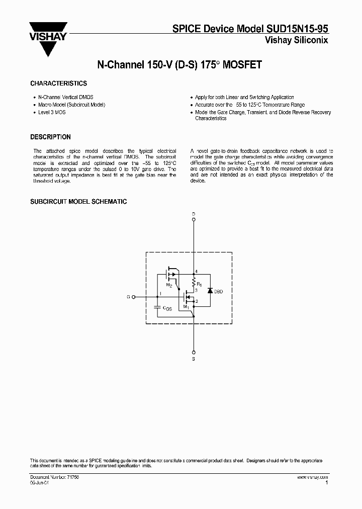 SUD15N15-95_254195.PDF Datasheet