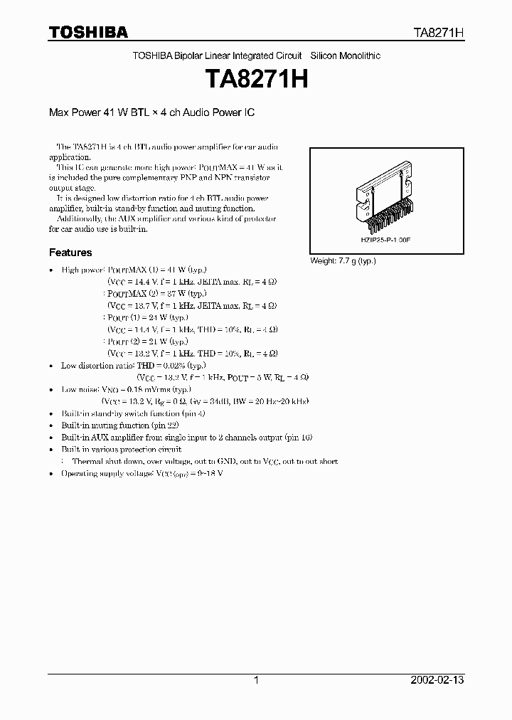 TA8271H_215546.PDF Datasheet