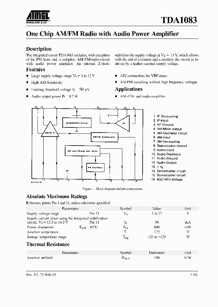 TDA1083_248152.PDF Datasheet