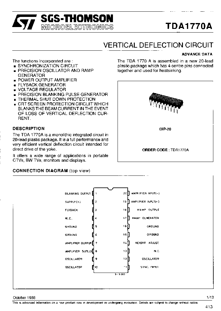 TDA1770A_227410.PDF Datasheet