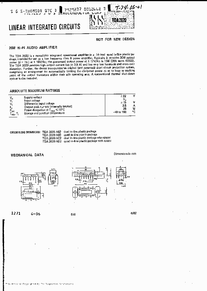 TDA2020_217328.PDF Datasheet