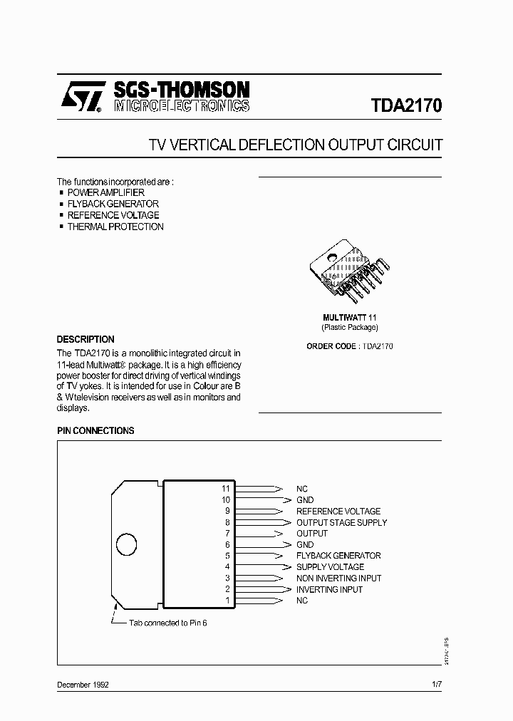 TDA2170_244016.PDF Datasheet