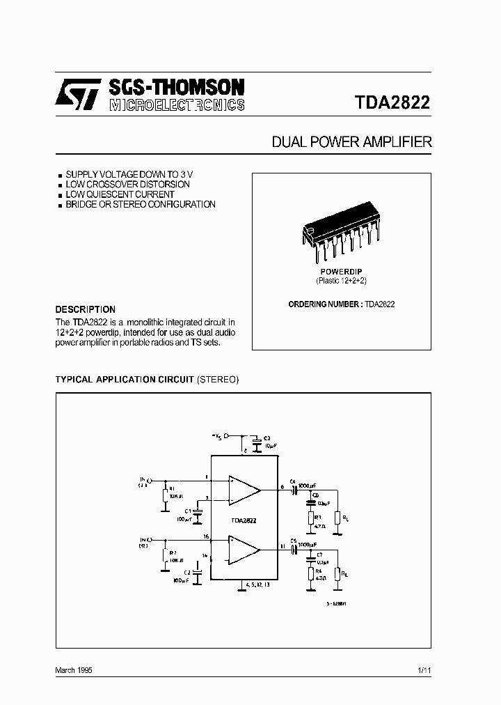 TDA2822_264732.PDF Datasheet