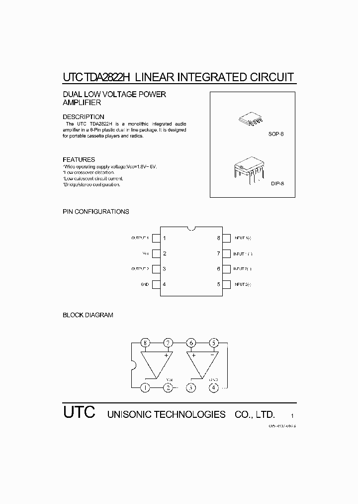 TDA2822H_240992.PDF Datasheet
