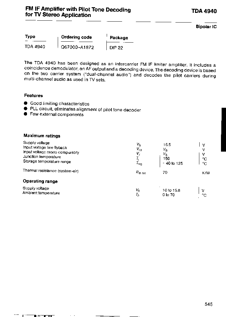 TDA4940_235699.PDF Datasheet