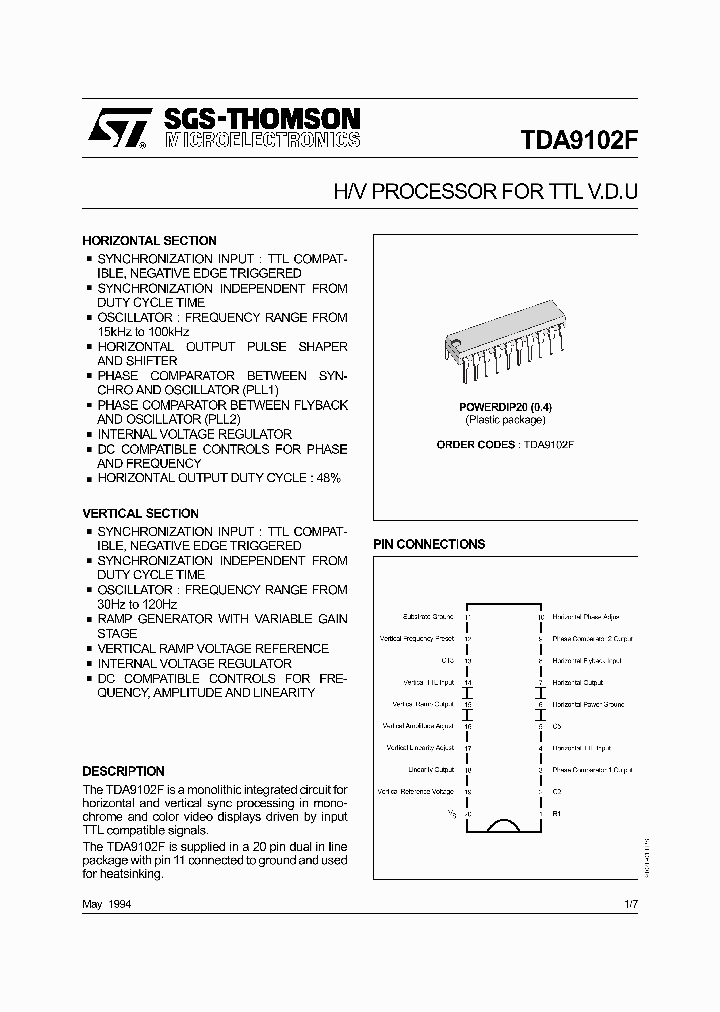 TDA9102F_154518.PDF Datasheet