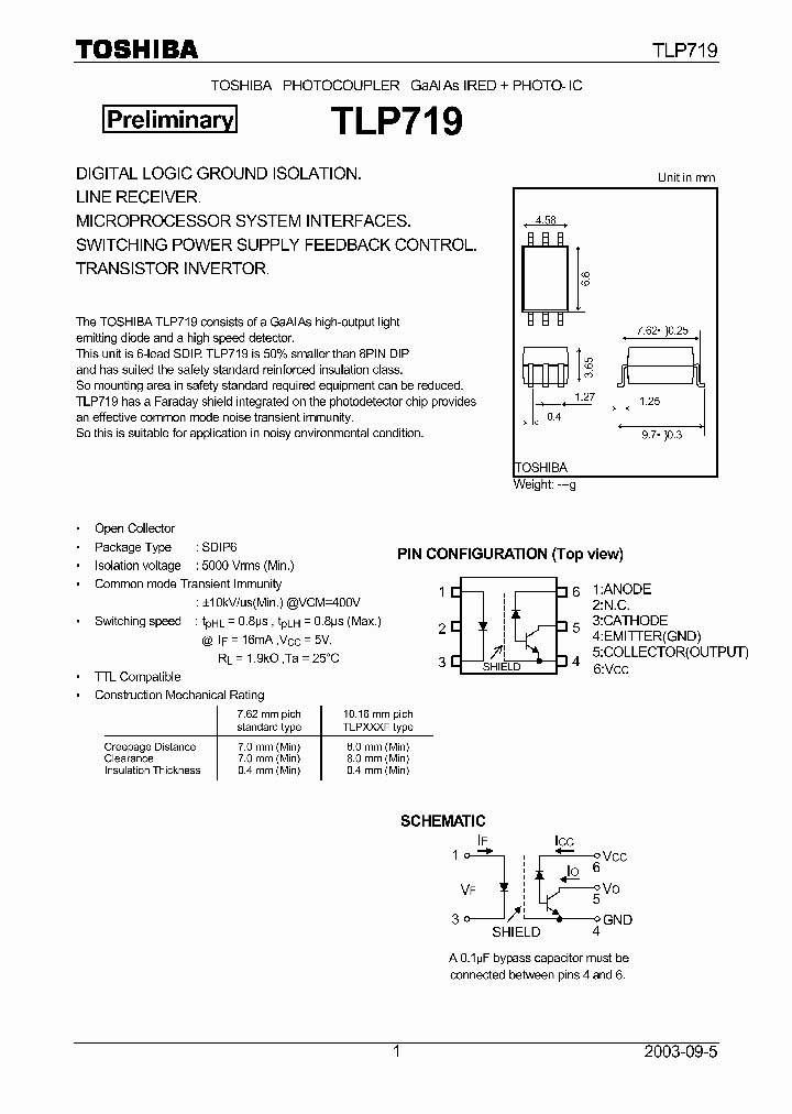 TLP719_236116.PDF Datasheet
