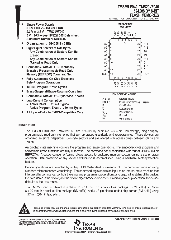 TMS29VF040_228301.PDF Datasheet
