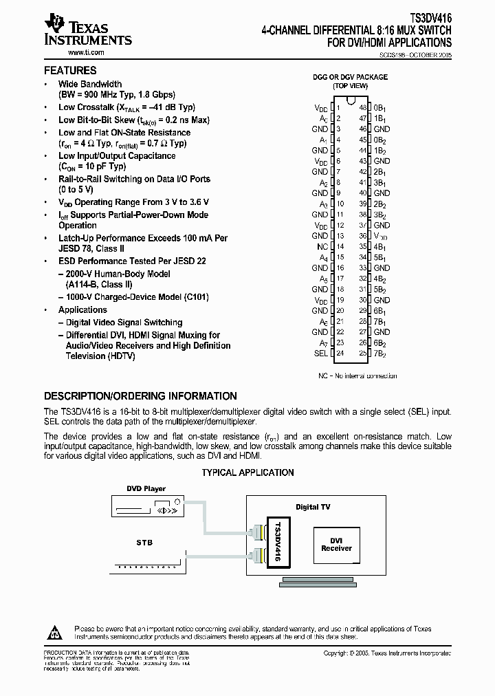 TS3DV416_217523.PDF Datasheet