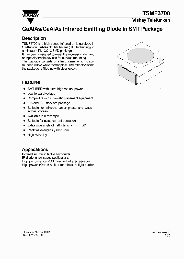 TSMF3700_246672.PDF Datasheet