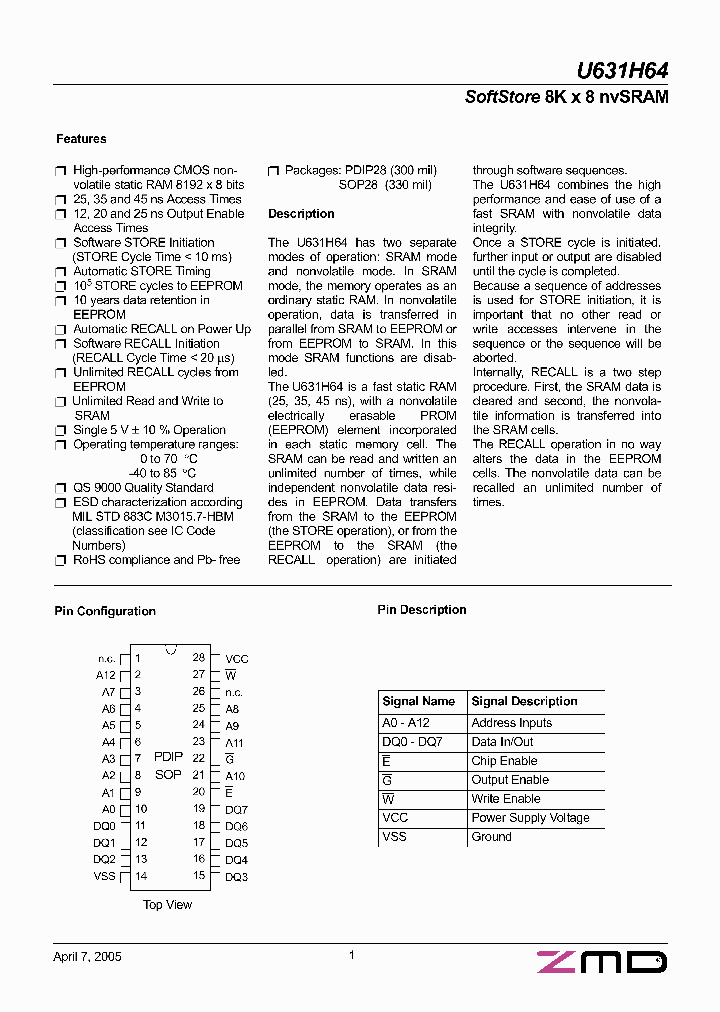 U631H64_233923.PDF Datasheet