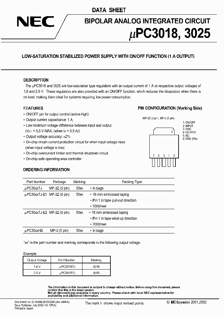 UPC3018_248416.PDF Datasheet