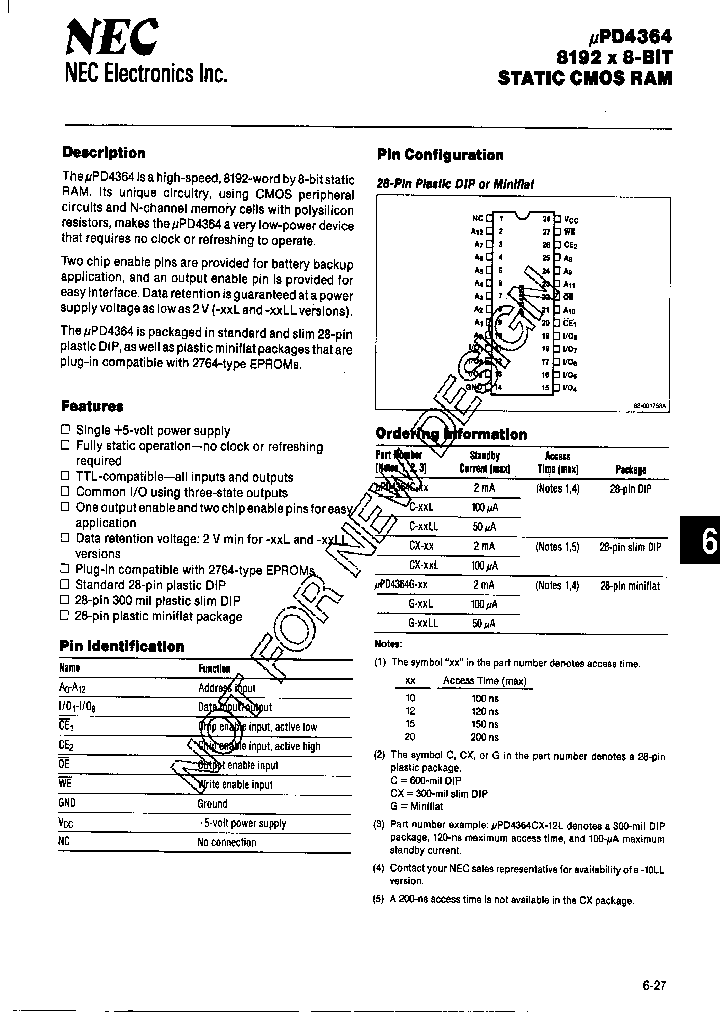 UPD4364_217281.PDF Datasheet