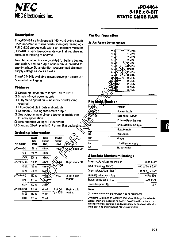 UPD4464_219978.PDF Datasheet