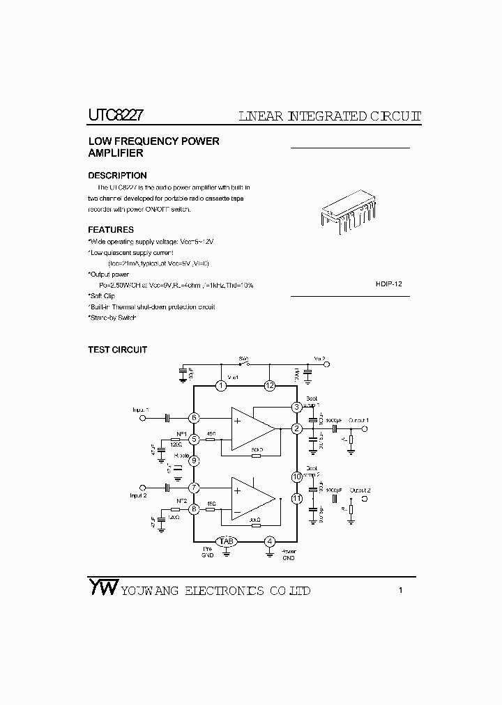 UTC8227_231462.PDF Datasheet