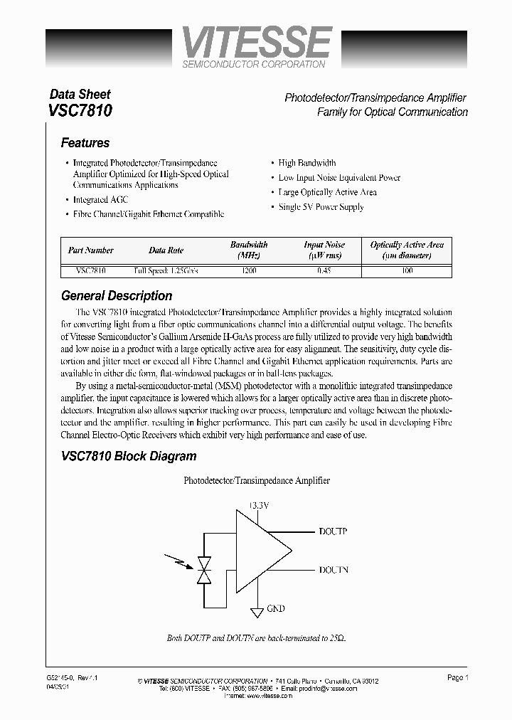 VSC7810_241662.PDF Datasheet
