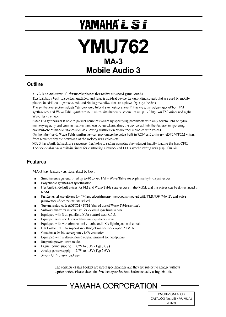 YMU762_229472.PDF Datasheet