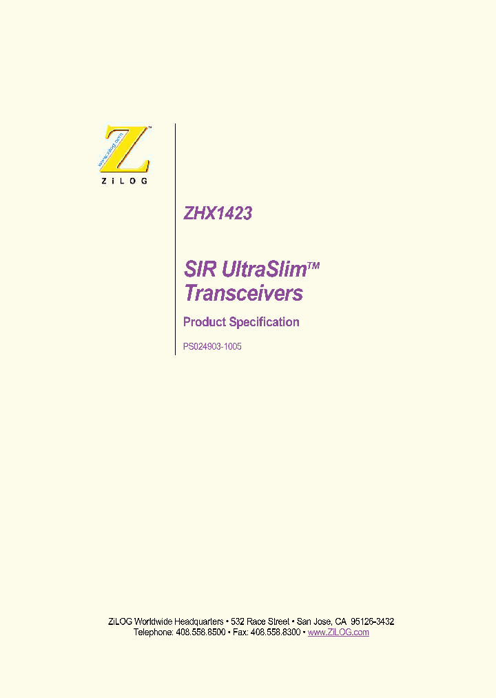 ZHX1423_241580.PDF Datasheet