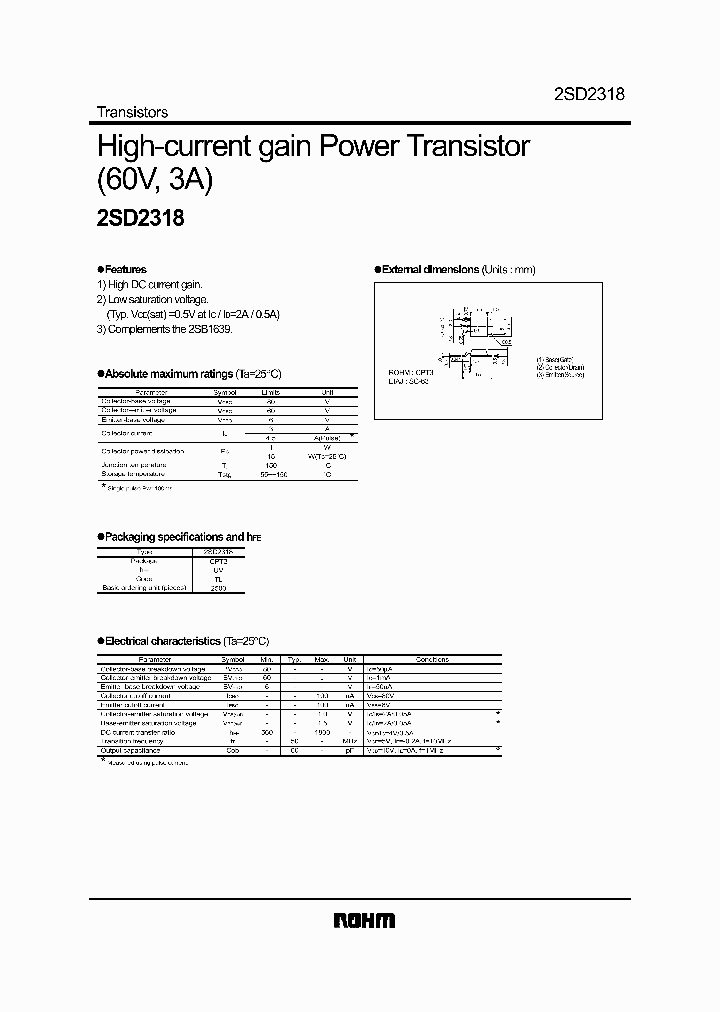 2SD2318_222567.PDF Datasheet