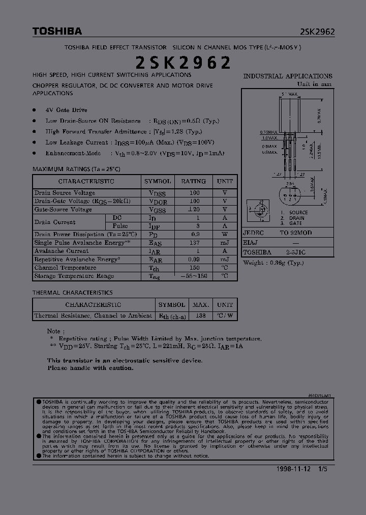 2SK2962_228716.PDF Datasheet