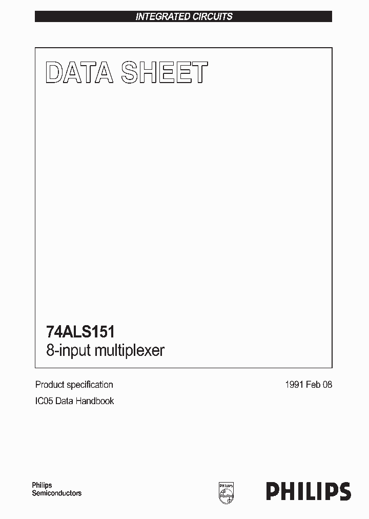 74ALS151_261077.PDF Datasheet