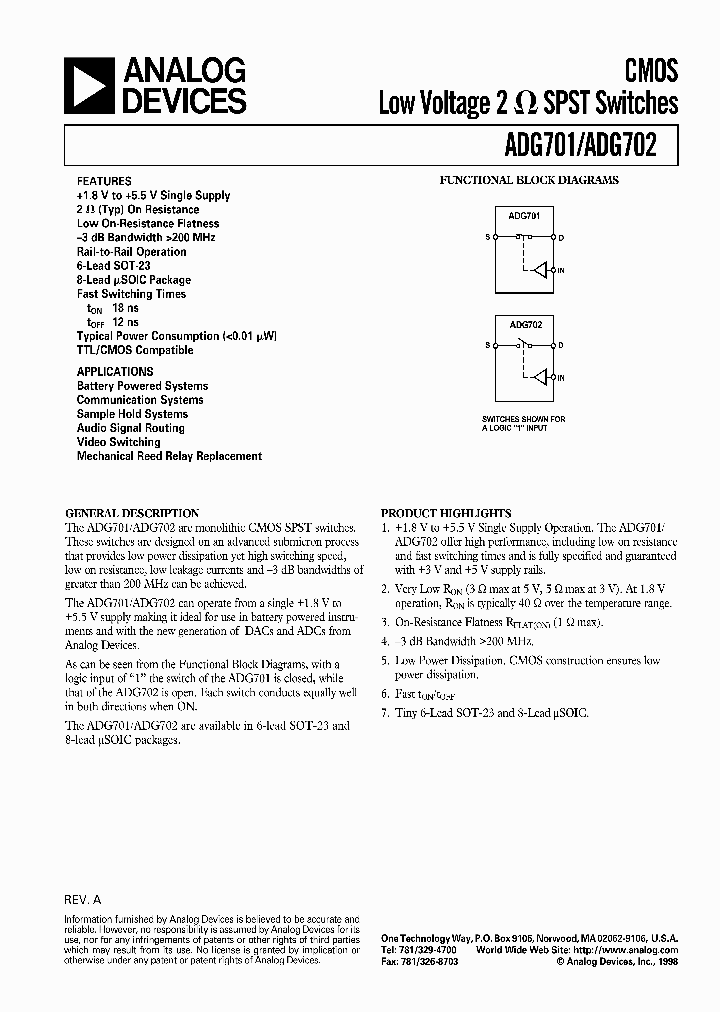 ADG701BRM_186147.PDF Datasheet