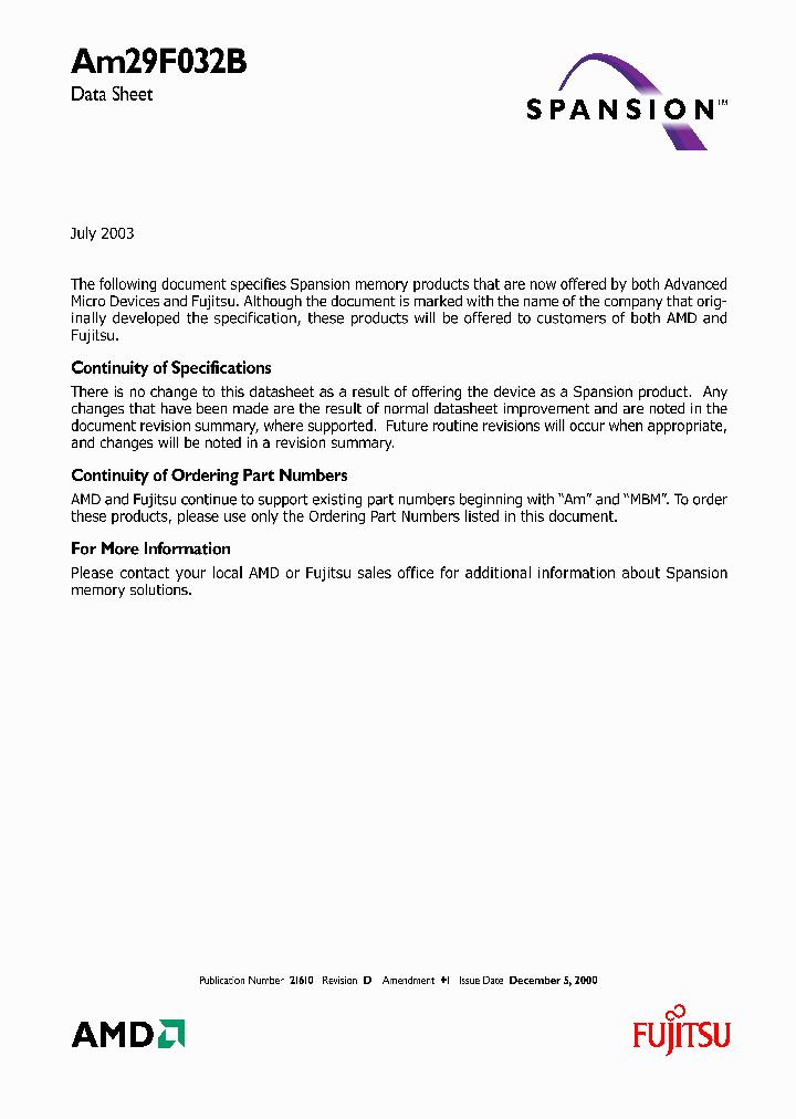 AM29F032B-120EC_214261.PDF Datasheet