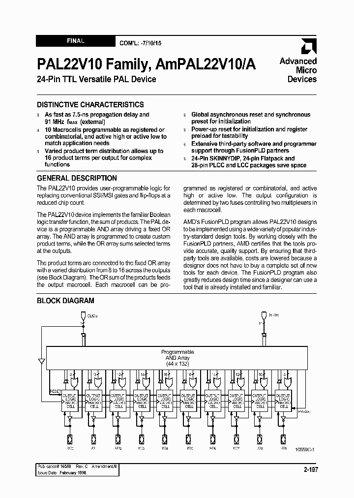 AMPAL22V10_222087.PDF Datasheet