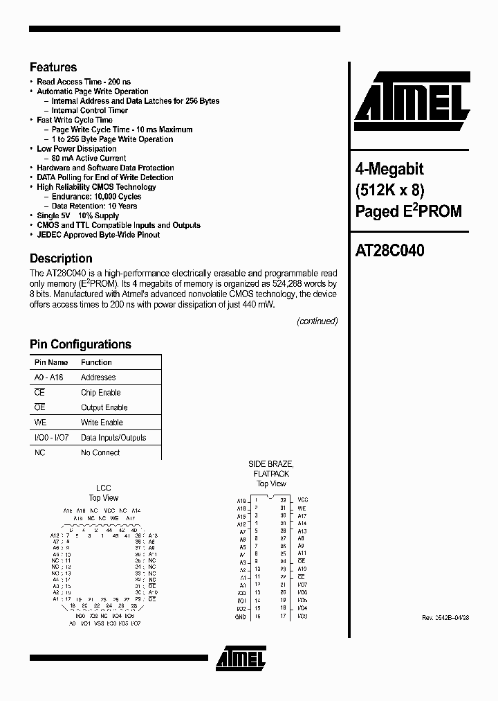 AT28C040_238149.PDF Datasheet