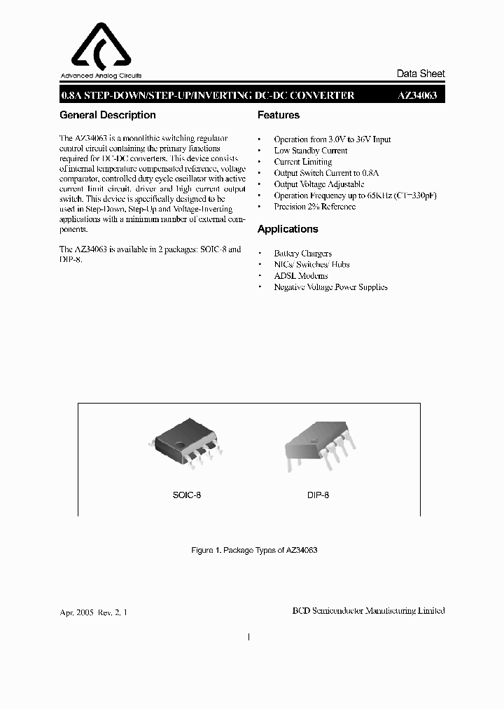 AZ34063P_273479.PDF Datasheet