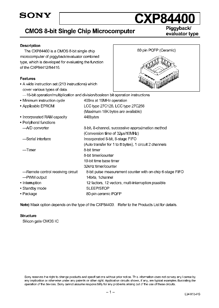 CXP84400_214840.PDF Datasheet