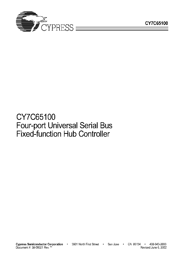 CY7C65100-_178102.PDF Datasheet