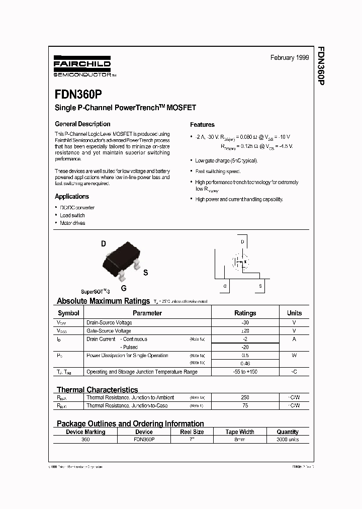FDN360_231460.PDF Datasheet