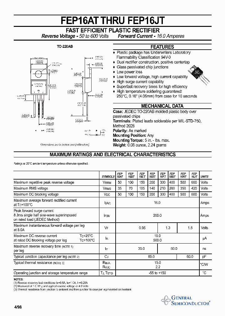 FEP16CT_133884.PDF Datasheet