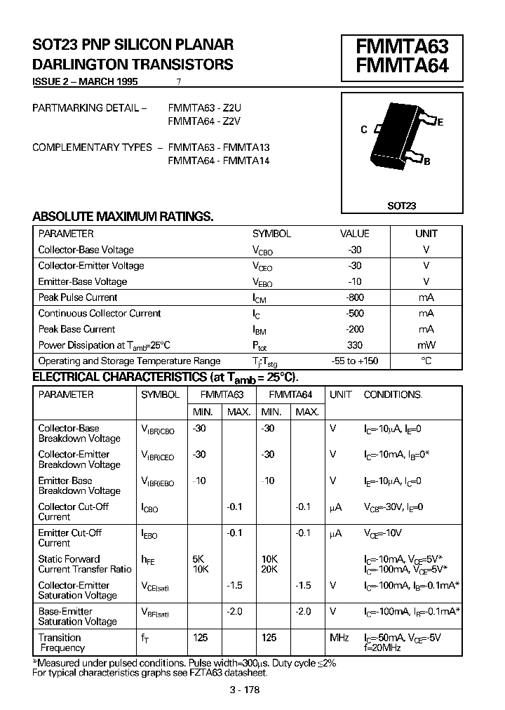 FMMTA63_238681.PDF Datasheet