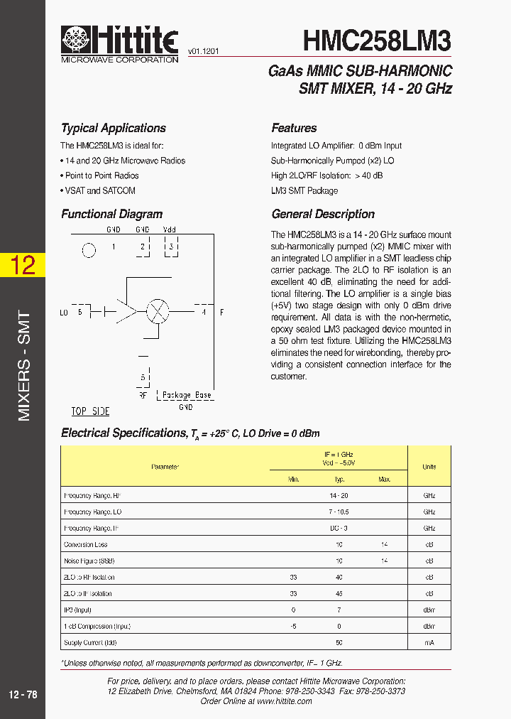 HMC258LM3_235129.PDF Datasheet