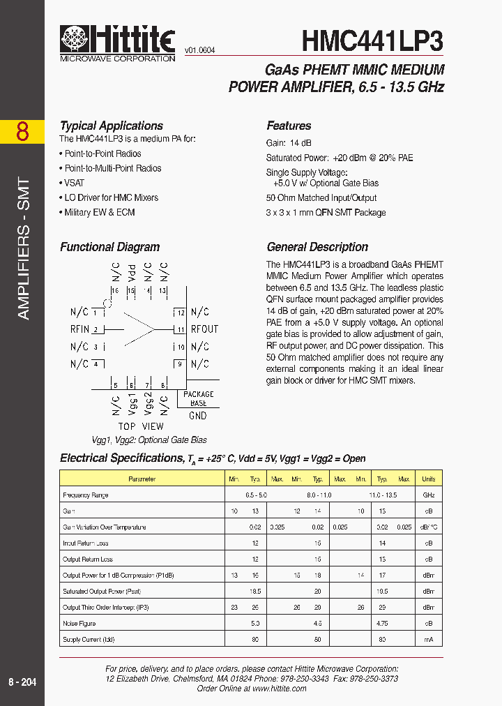 HMC441LP3_231087.PDF Datasheet