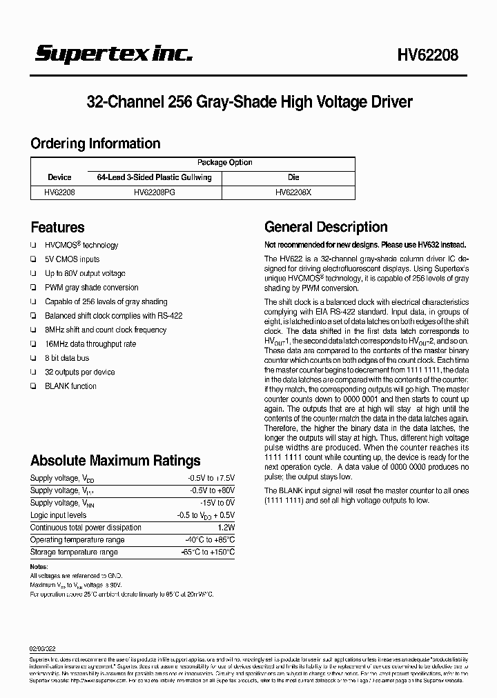 HV62208_162648.PDF Datasheet
