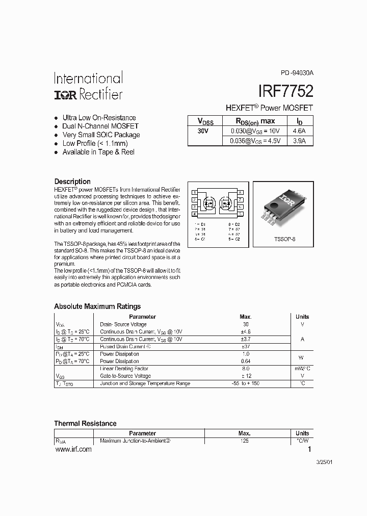 IRF7752_226481.PDF Datasheet