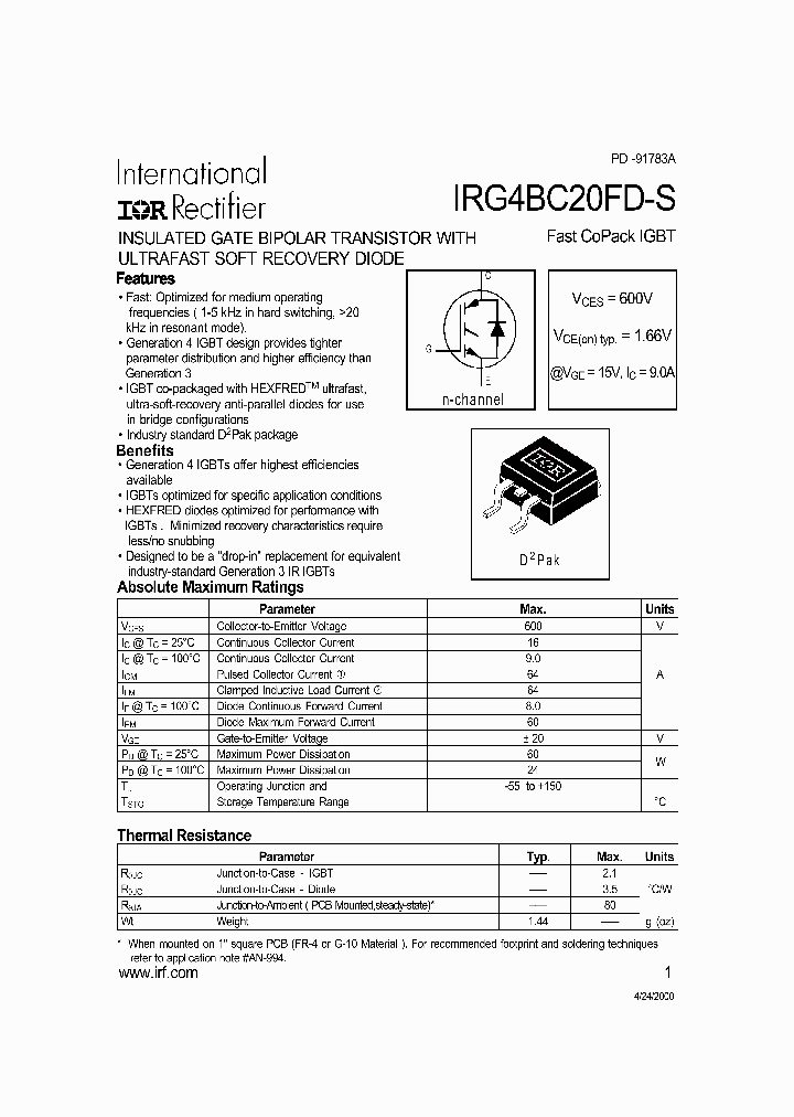 IRG4BC20FD-S_234338.PDF Datasheet