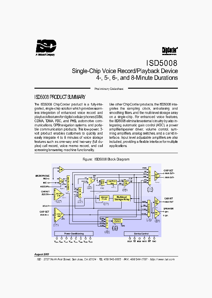 ISD5008ZD_175341.PDF Datasheet