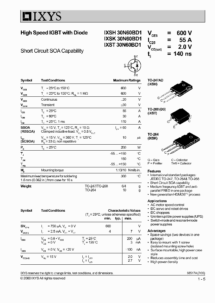 IXSK30N60BD1_252543.PDF Datasheet