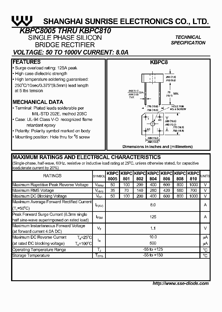KBPC8005_212973.PDF Datasheet
