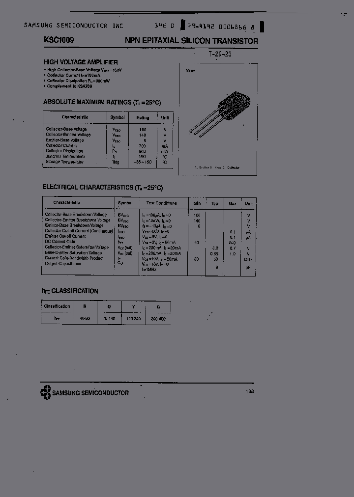 KSC1009_302265.PDF Datasheet