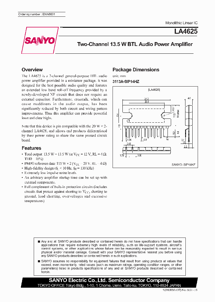 LA4625_221560.PDF Datasheet