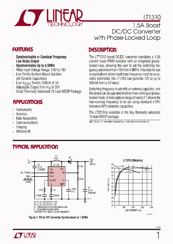LT1310EMSE_219704.PDF Datasheet