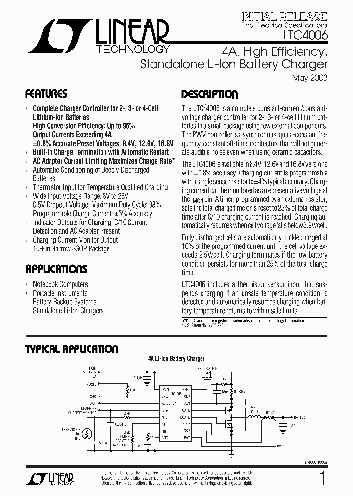 LTC4006EGN_163882.PDF Datasheet