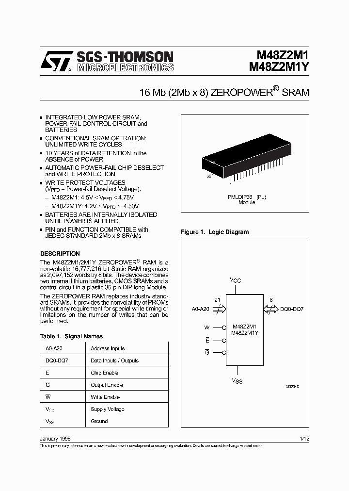 M48Z2M1Y_222758.PDF Datasheet
