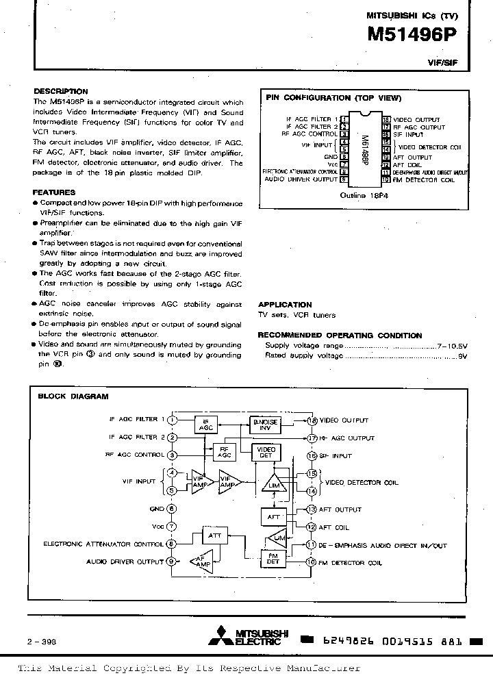 M51496P_215380.PDF Datasheet