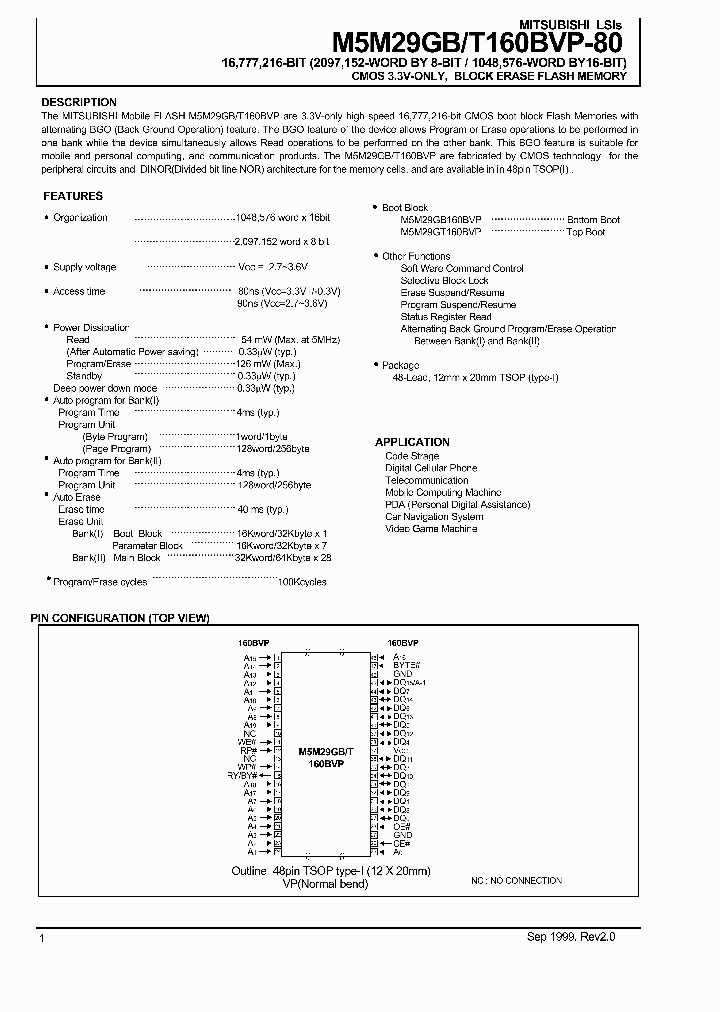 M5M29GB160BVP_213723.PDF Datasheet